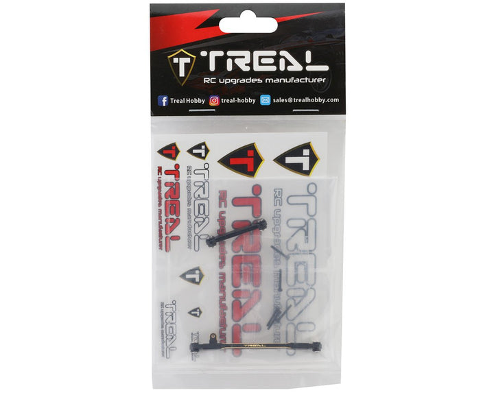 Treal Hobby Axial SCX24 Brass Steering Linkage Set (10g) (Black)