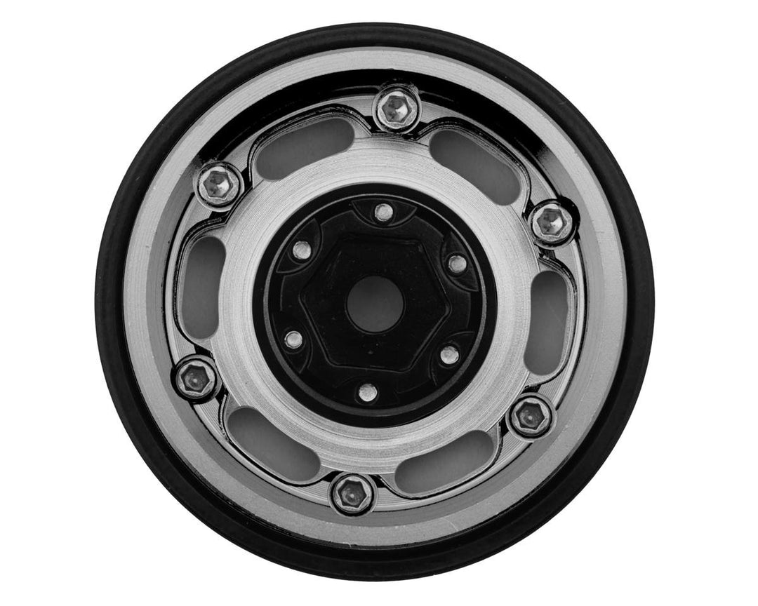 Treal Hobby Type E 1.0" 6-Slot Beadlock Wheels (Silver) (4) (21.9g)