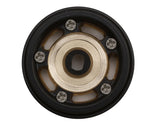 Treal Hobby 0.7" 5-Slot Brass Micro Rock Crawler Beadlock Wheels (Black/Gold) (4) (14g ea)