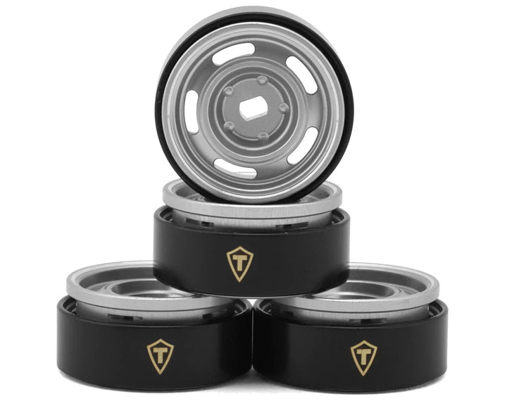 Treal Hobby 0.7" 5-Slot Aluminum Micro Rock Crawler Beadlock Wheels (Choose Color) (4) (8g ea)