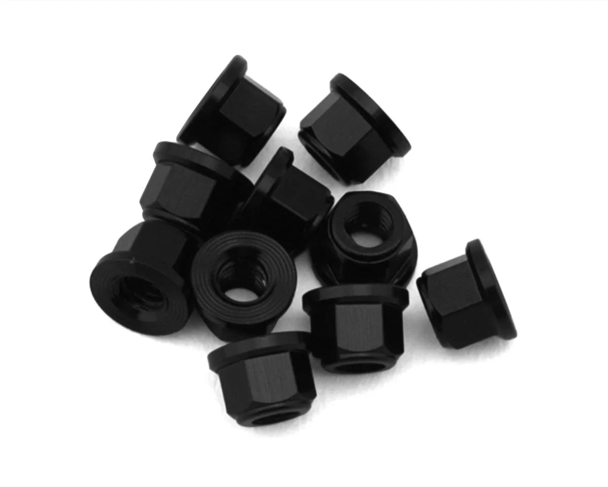 Treal Hobby Axial SCX30 Brass 2mm Wheel Nuts (Black) (10)