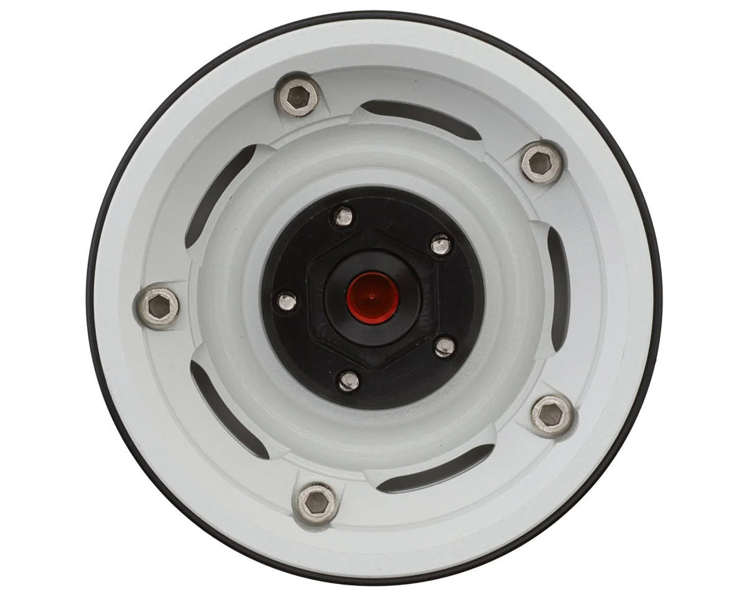 Treal Hobby 1.9" Aluminum Retro-Style Vintage Wagon Crawler Beadlock Wheels (132.5g) (White) (4)