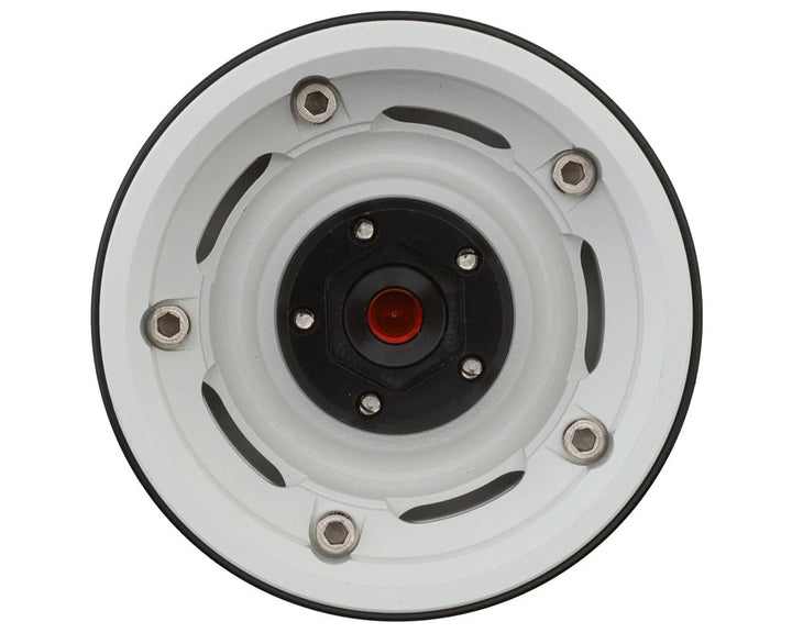 Treal Hobby 1.9" Aluminum Retro-Style Vintage Wagon Crawler Beadlock Wheels (132.5g) (White) (4)