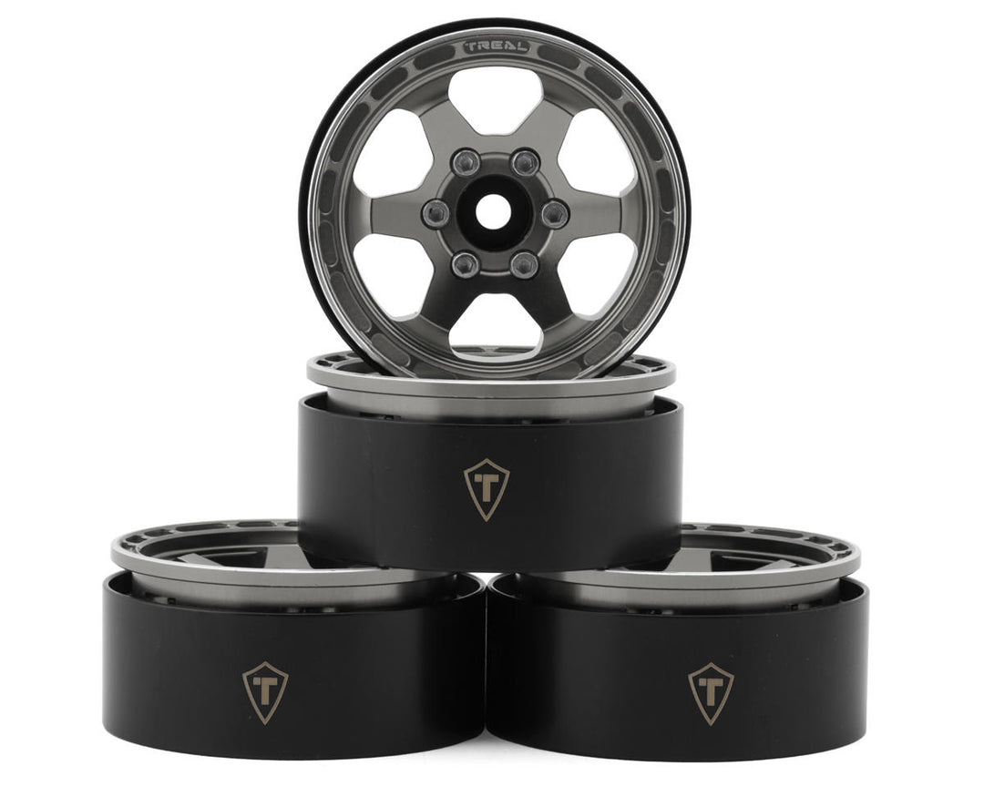 Treal Hobby Type H 1.9" 6-Spoke Beadlock Wheels (4)