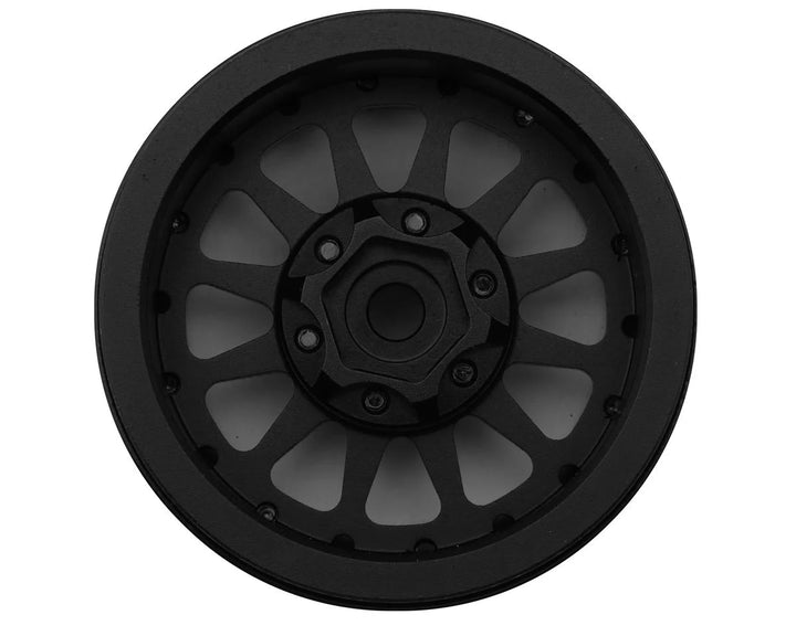 Treal Hobby Type D 1.9" 12-Spoke Beadlock Wheels (Black) (4)