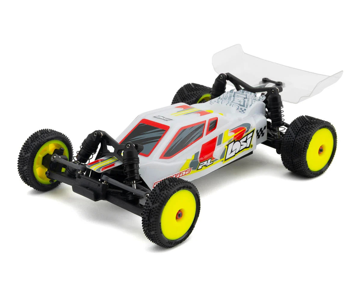 UpGrade RC Micro Spiker Pre-Mounted Front and Rear Carpet Tires for Losi® Micro-B (Yellow)
