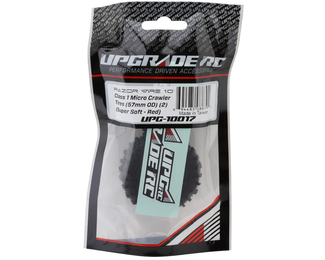 UpGrade RC Micro Razor Wire 1.0" Class 1 Micro Crawler Tires (2) (57mm OD) (Super Soft)