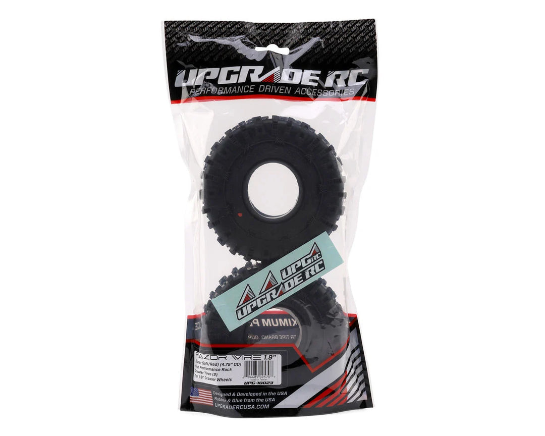 UpGrade RC Razor Wire 1.9" Class 2 High Performance Rock Crawler Tires (2) (Super Soft) (4.75" O.D.)