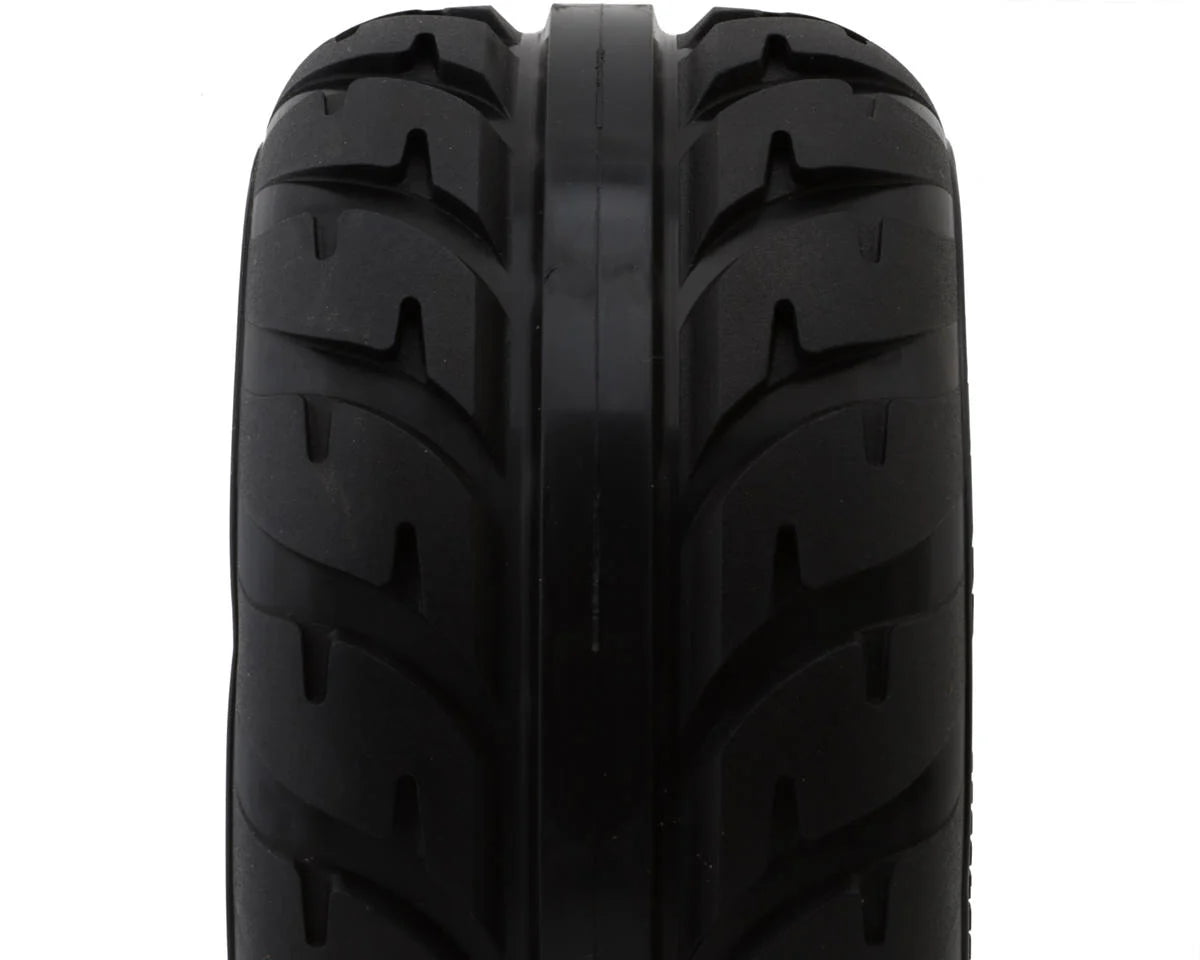 UpGrade RC Belted Street Radials 2.9" Pre-Mounted Tires for Traxxas MAXX (2) (Regular & Wide Offset Hexes Included)