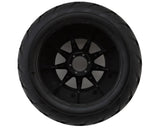 UpGrade RC Belted Street Radials 2.9" Pre-Mounted Tires for Traxxas MAXX (2) (Regular & Wide Offset Hexes Included)