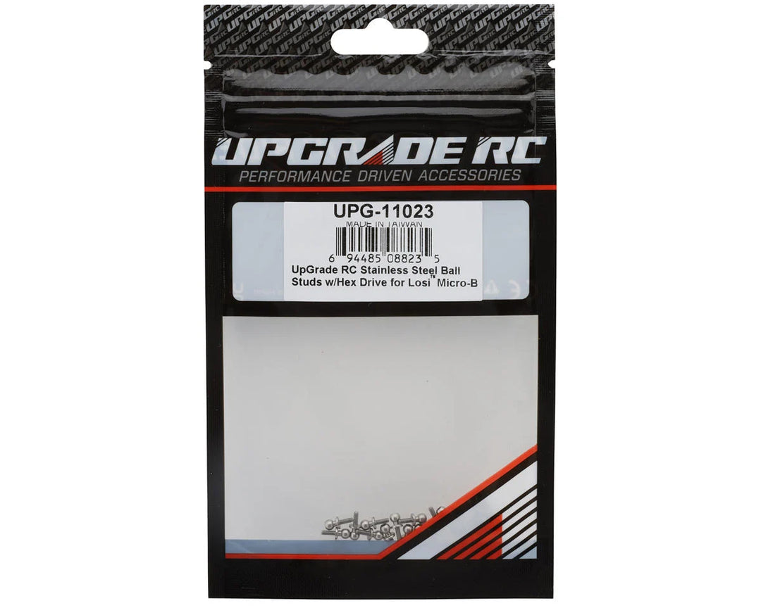 UpGrade RC Stainless Steel Ball Studs w/Hex Drive for Losi Micro-B & Micro-T™ (20)