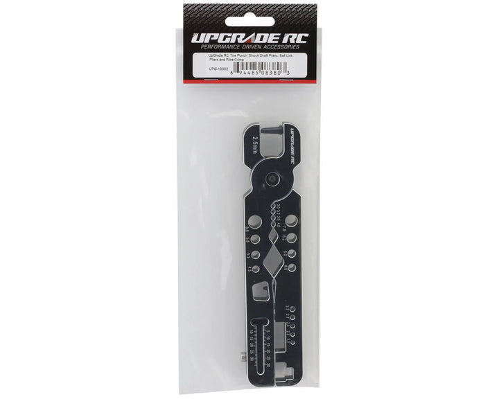 UpGrade RC Tire Punch, Shock Shaft Pliers, Ball Link Pliers and Wire Crimp Mutli-Tool