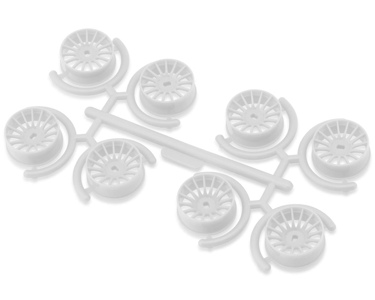 Yeah Racing Mini-Z AWD 8.5mm Multi-Spokes Narrow Wheel Set (Florescent Pink) (0mm/+1mm/+2mm/+3mm)