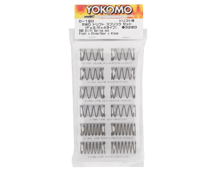 Yokomo Rwd Drift Spring Set (6) (2 Front, 4 Rear)