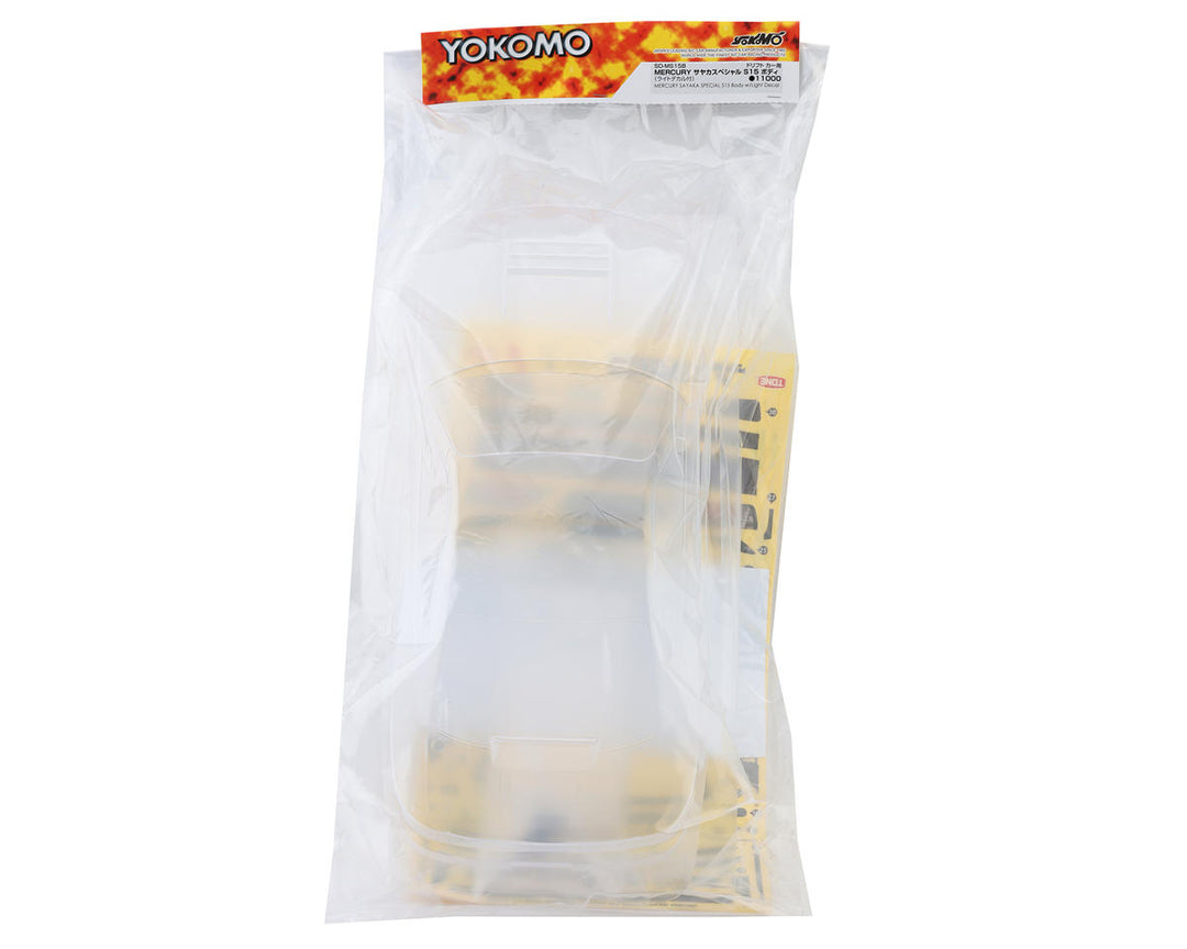 Yokomo MERCURY SAYAKA Special S15 Drift Body Set (Clear)