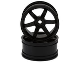 Yokomo 6-Spoke Drift Wheels (2) (5mm Offset) (Choose Color)