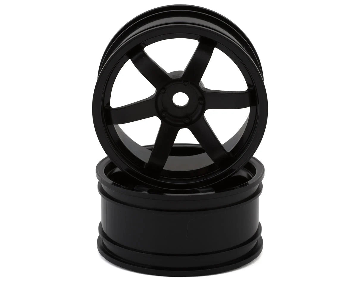 Yokomo 6-Spoke Drift Wheels (2) (5mm Offset) (Choose Color)