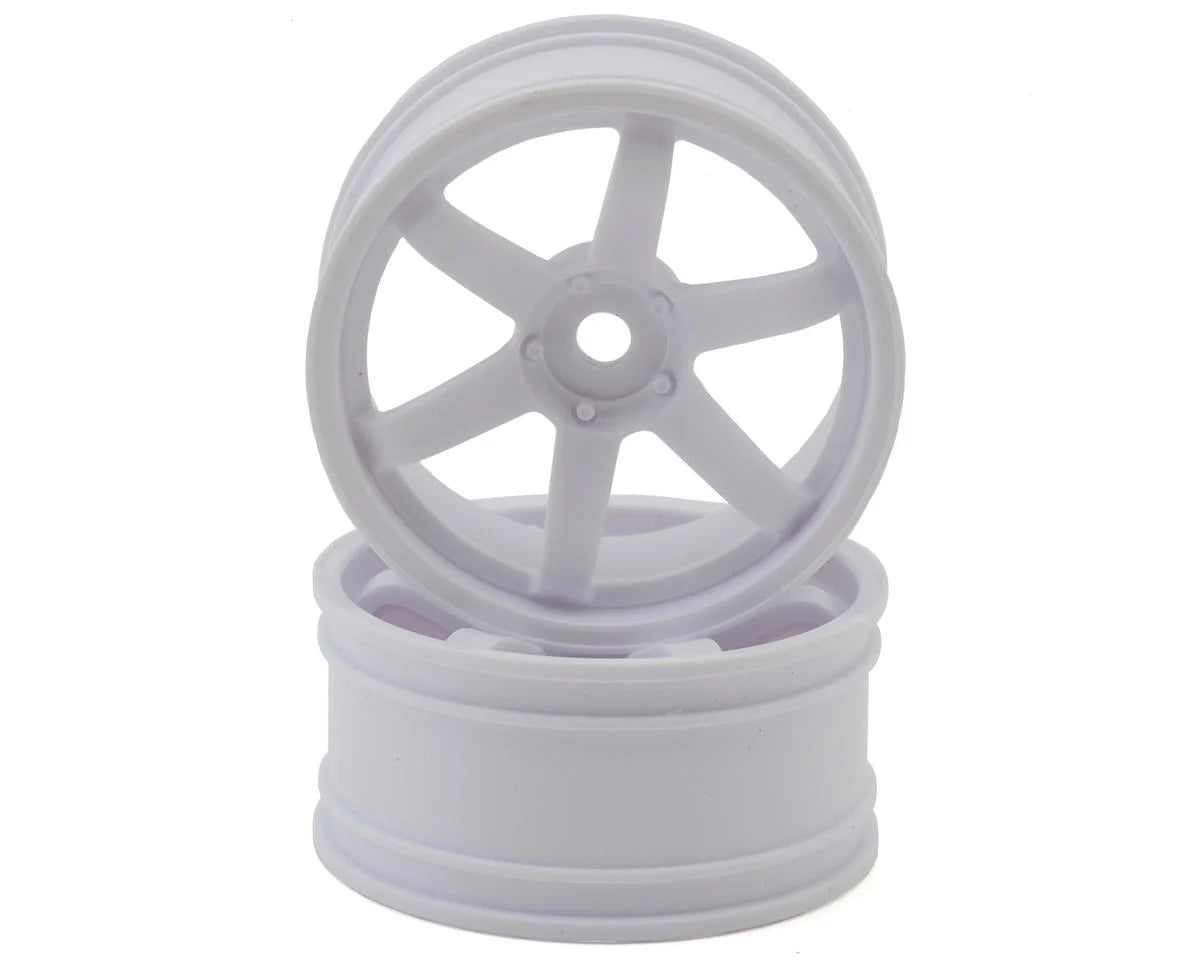 Yokomo 6-Spoke Drift Wheels (Black) (2) (7mm Offset)