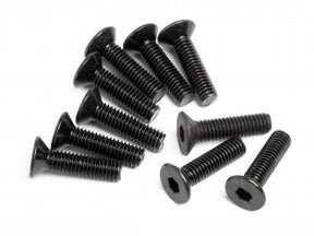 HPI Racing FLAT HEAD SCREW M3x12mm (HEX SOCKET/10pcs (Z084) - Iron City RC Hobbies