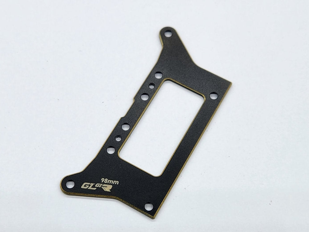 GL Racing GL GTR Motor Mount Brass Plate (Rear 98mm) - Iron City RC Hobbies