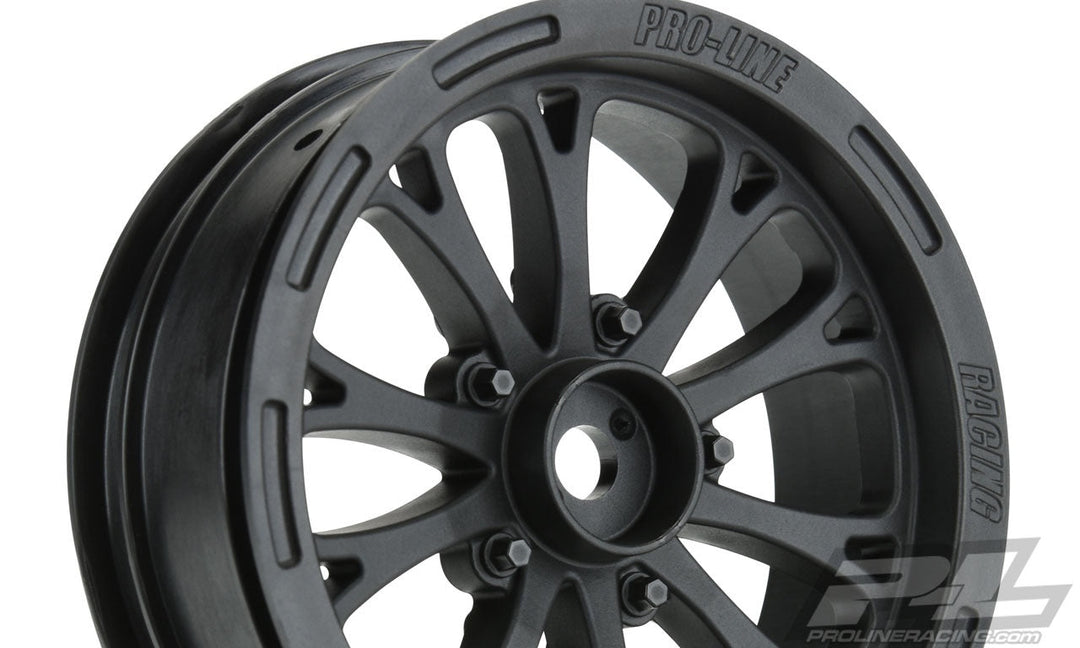 Pro-Line Pomona Drag Spec 2.2" Black Front Wheels Pro-Line