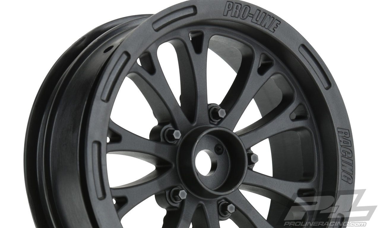 Pro-Line Pomona Drag Spec 2.2" Black Front Wheels
