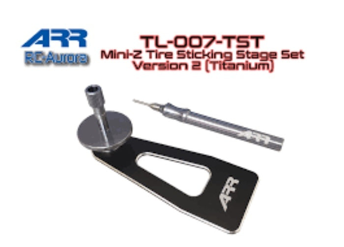 RC-Aurora ARR Mini Z Tire Sticking Stage Set (Titanium) - Iron City RC Hobbies