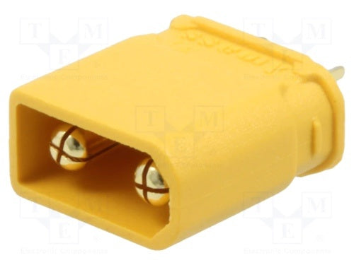 XT30U-M Yellow DC Connector (1pcs) - Iron City RC Hobbies